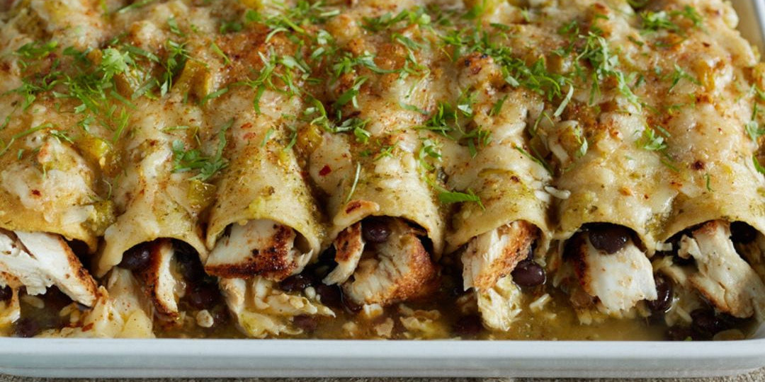 Black Bean and White Fish Enchiladas