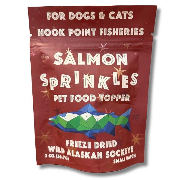 Sockeye Salmon Pet Food Topper - Hook Point Fisheries Salmon Sprinkles